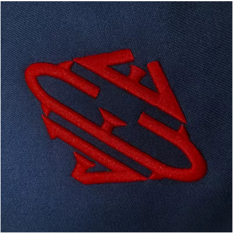 Jeffrey Epstein Quarter Zip Navy Blue Sweatshirt Retro Y2K