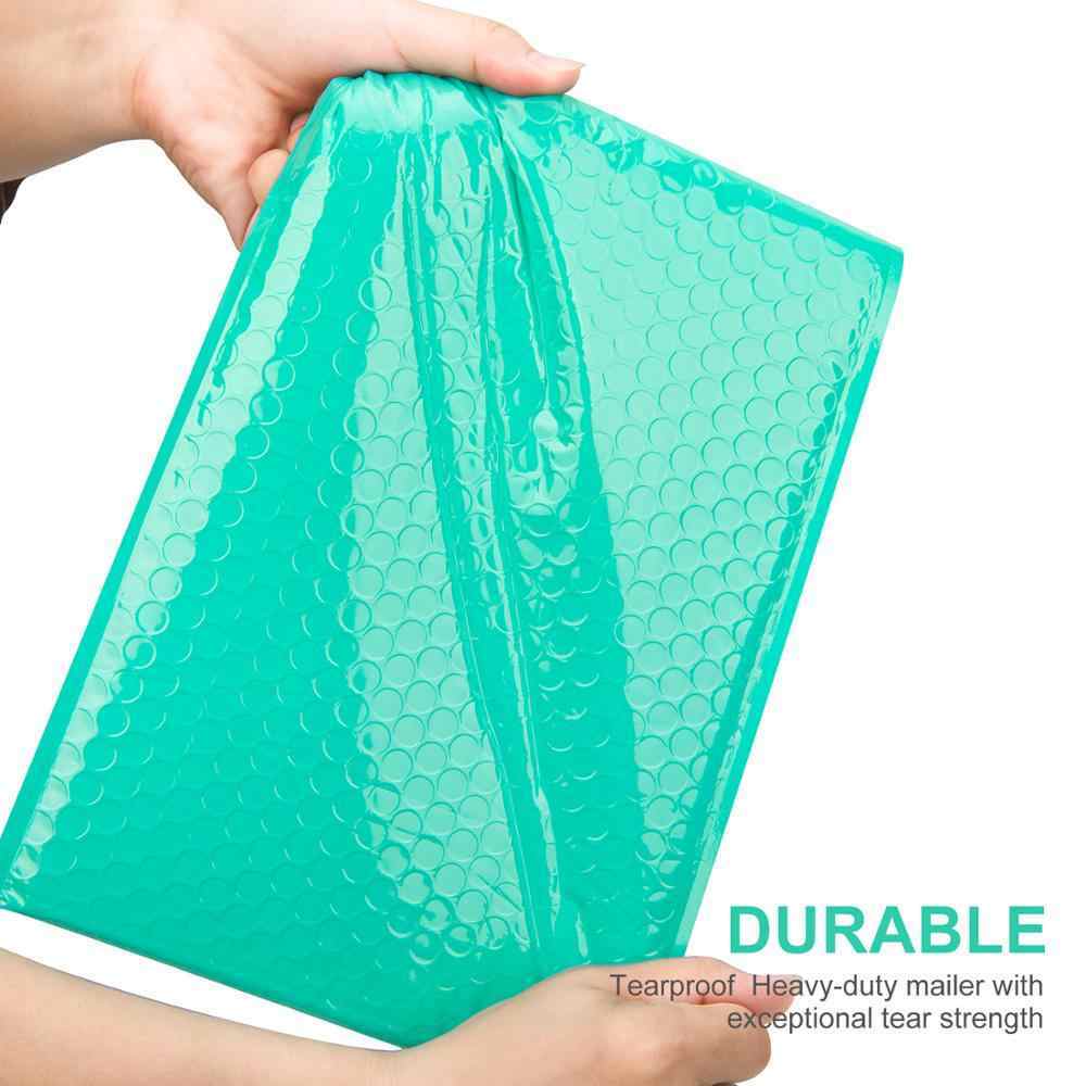 1000 #0 Teal Blue Poly Bubble Padded Envelopes Self-Sealing Mailers 6X10