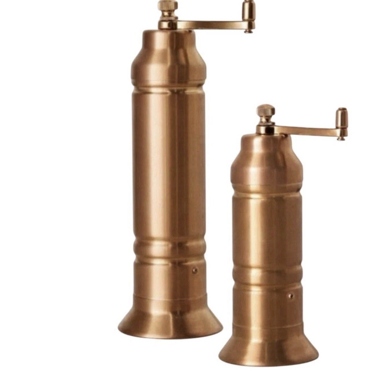 Hearth & Hand With Magnolia Salt & Pepper 2pc Copper Gold Finish Crank Grinder