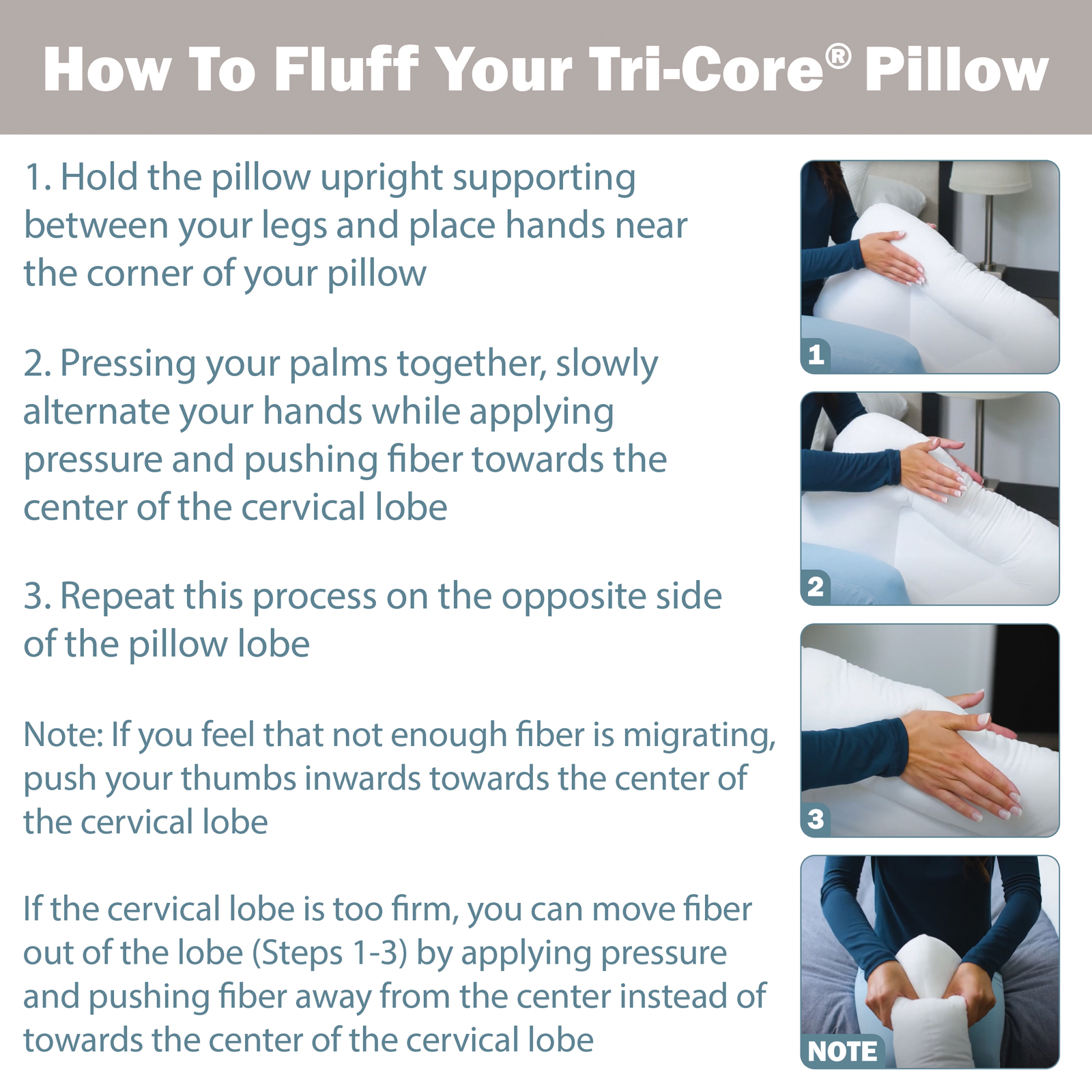 Core Products Tri-Core Cervical Orthopedic Neck Support Pillow, Helps Ease Pain
