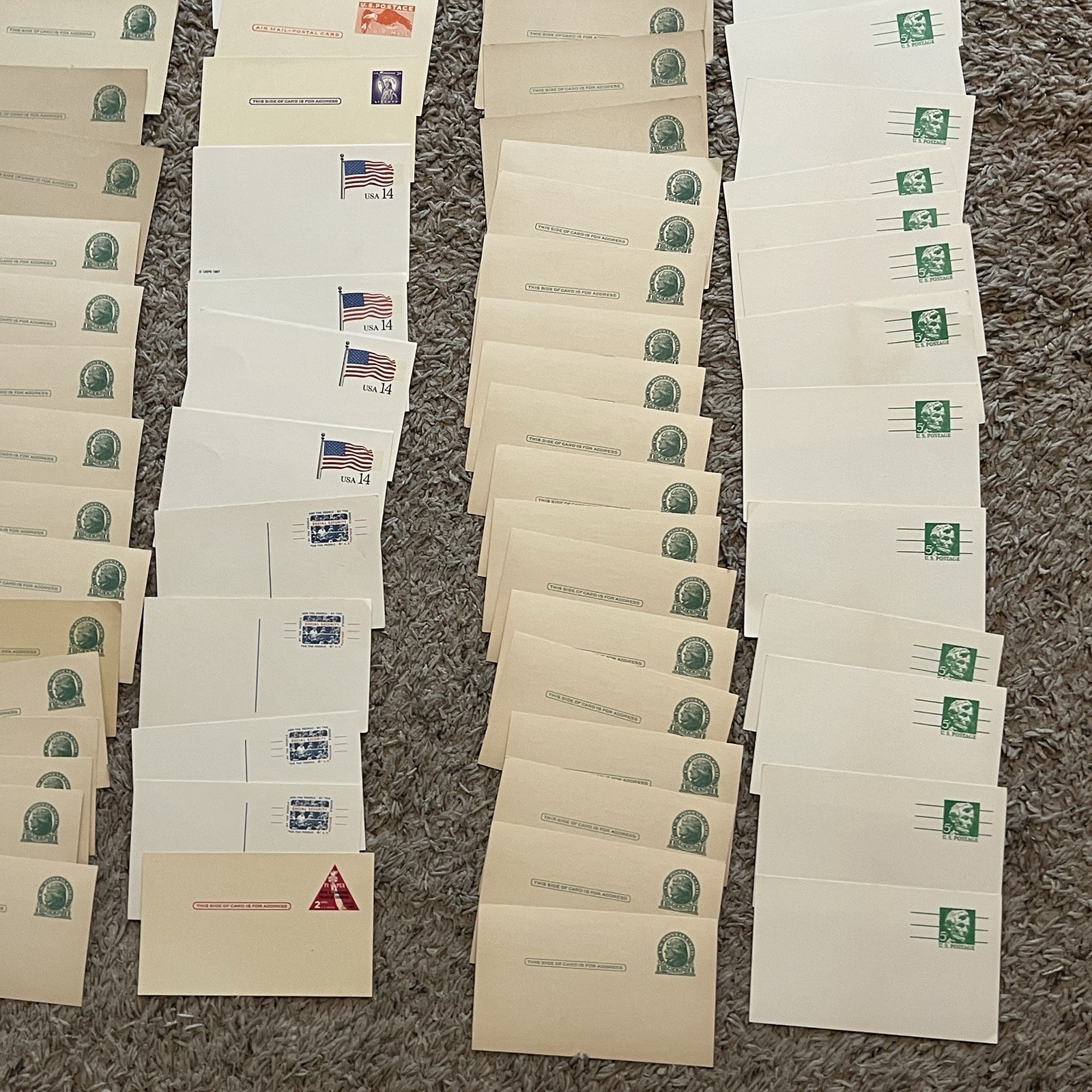 INVESTOR RESELLER BOX LOT OF OVER 200 UNUSED EARLY US POSTAL CARDS AND COVERS