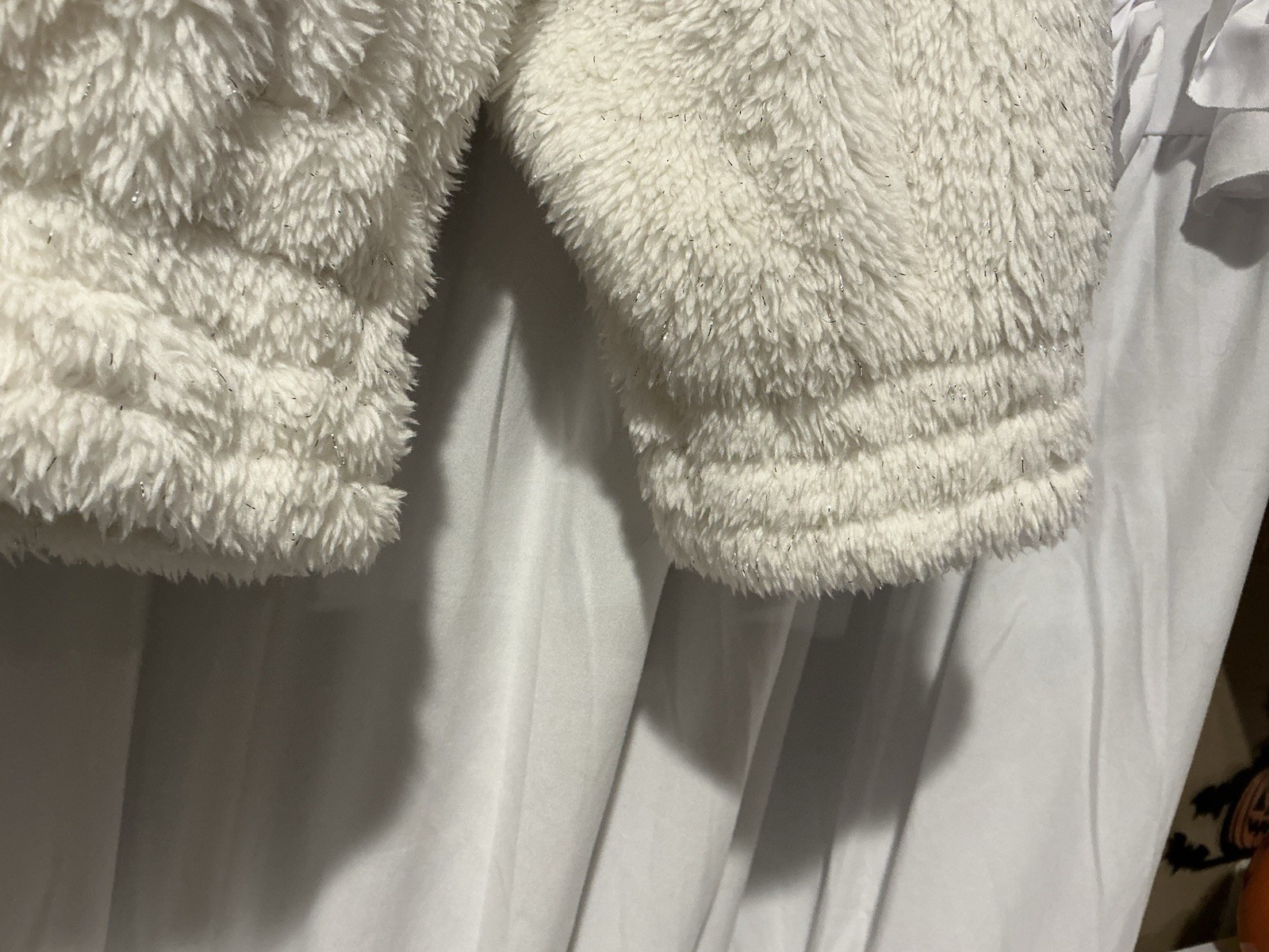 White Glitter Adidas Girls Jacket Size 16 XL