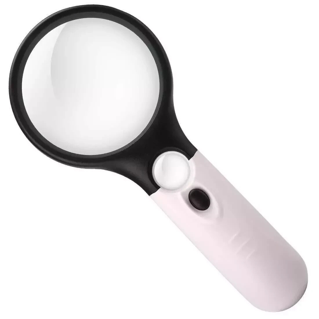50X Magnifying Glass Handheld Magnifier 3 LED Light Reading Lens Jewelry Loupe