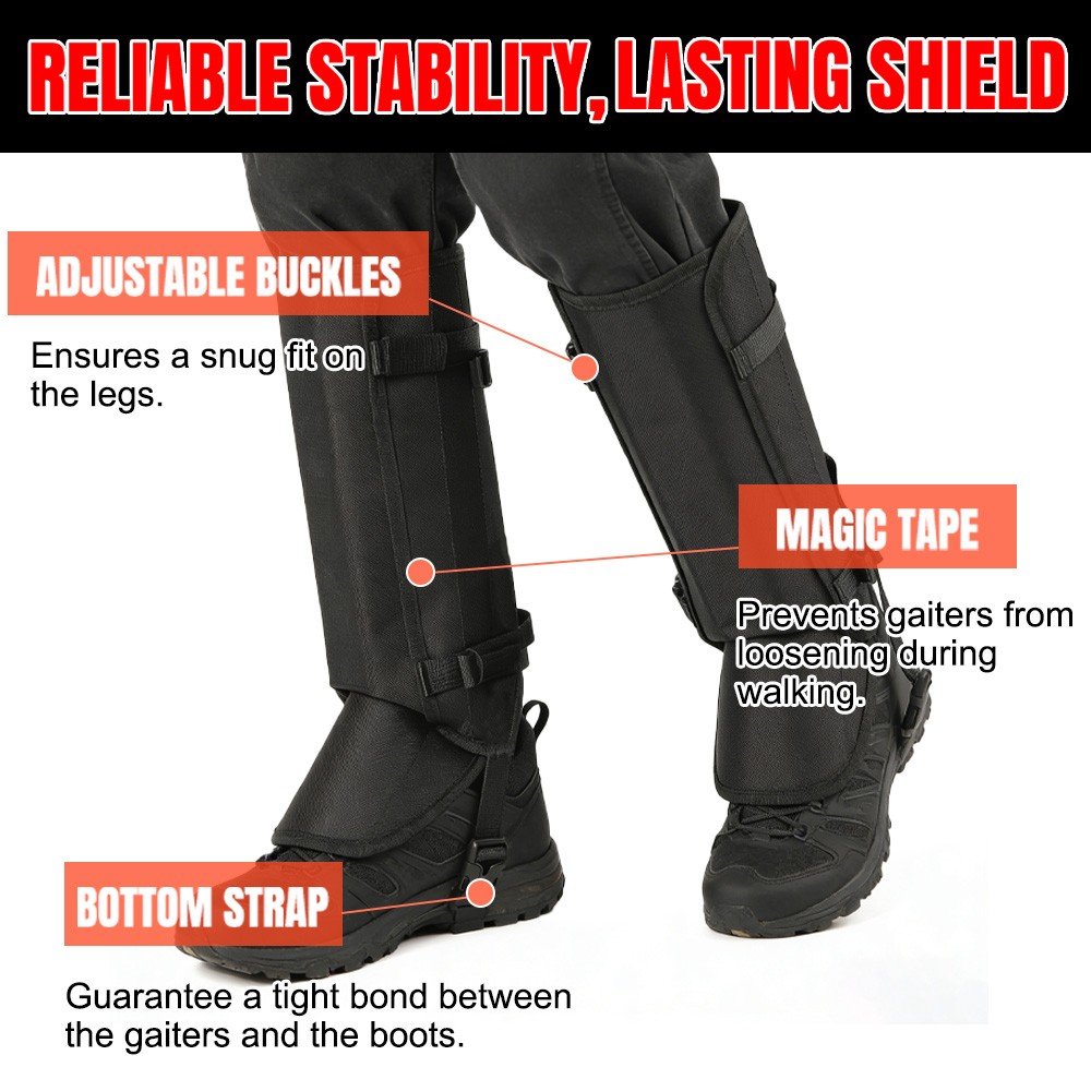 Snake Gaiters Waterproof Anti-Bite Lower Leg Guards Boots fr Men Hunting Hiking
