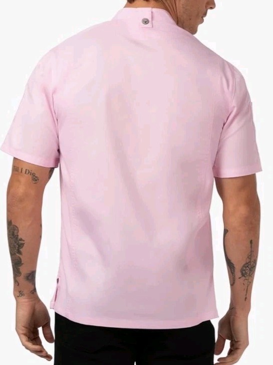 Chef Works Men's Springfield Chef Coat XL PINK