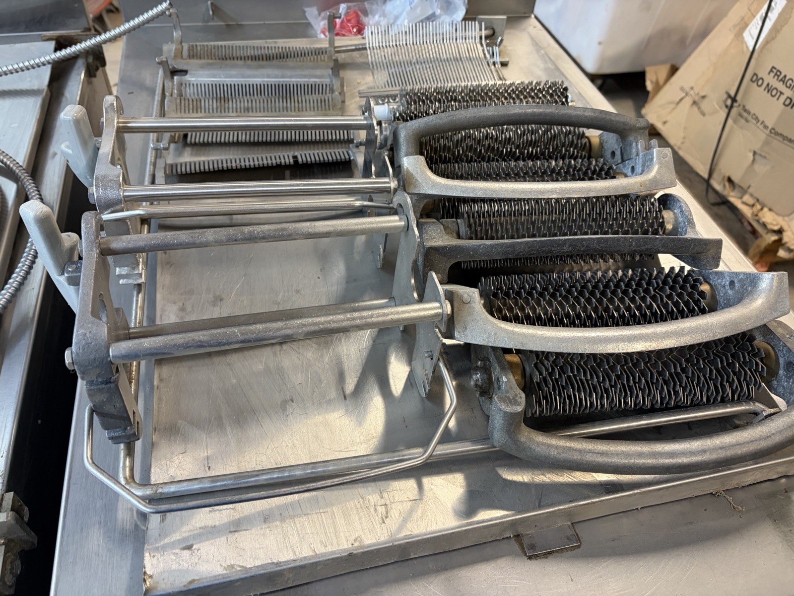 Mixed Lot of Hobart Biro Meat Tenderizer Cuber Liftout Assembly Blade Comb Parts