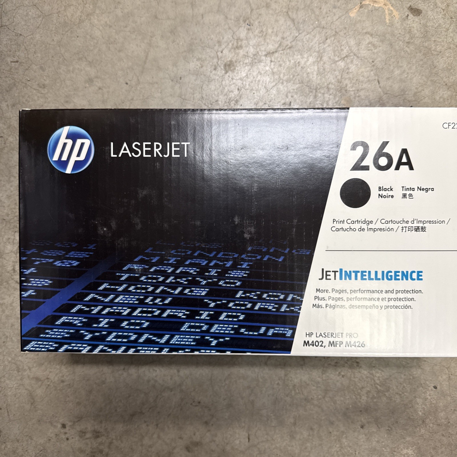 HP (CF226A) 26A Black LaserJet Toner Cartridge - SEALED