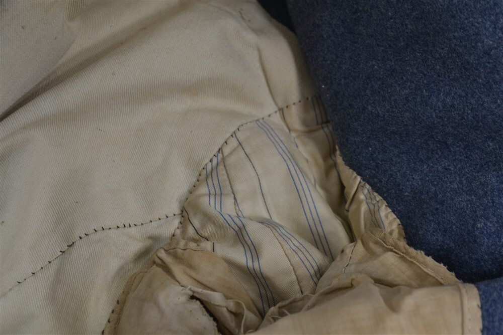 antique Civil War uniform jacket chest 34 Cadet blue wool 19thc original VMI