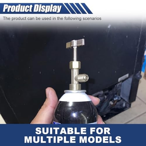 Self-Sealing Can Tap, Refrigerant Can Opener with Tank Adapter for 1/4" R134a