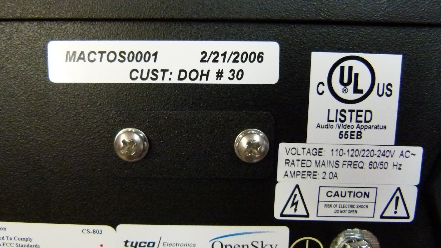 MACOM CS-803 Tyco OpenSky Control Station MACTOS0001