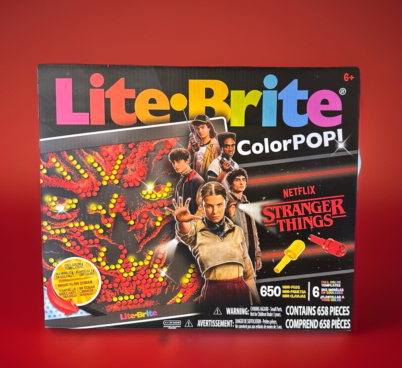 STRANGER THINGS Lite Brite Color POP SEASON 5 Vecna Demogorgon Hellfire NEW LOOK