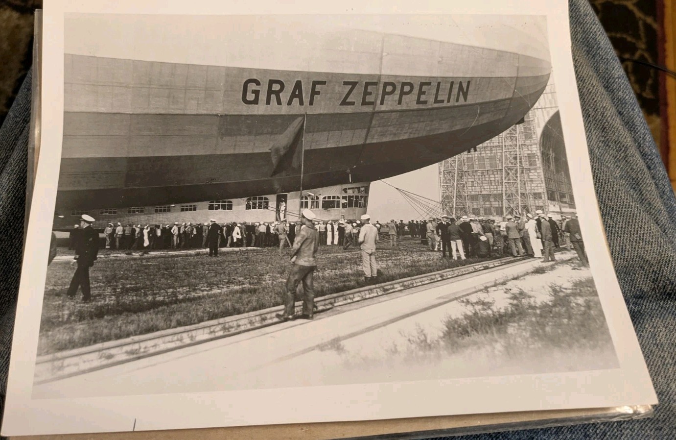 Antique Handmade LZ-127 Graf Zeppelin Germany Paper & Wood Model 1928 AJ