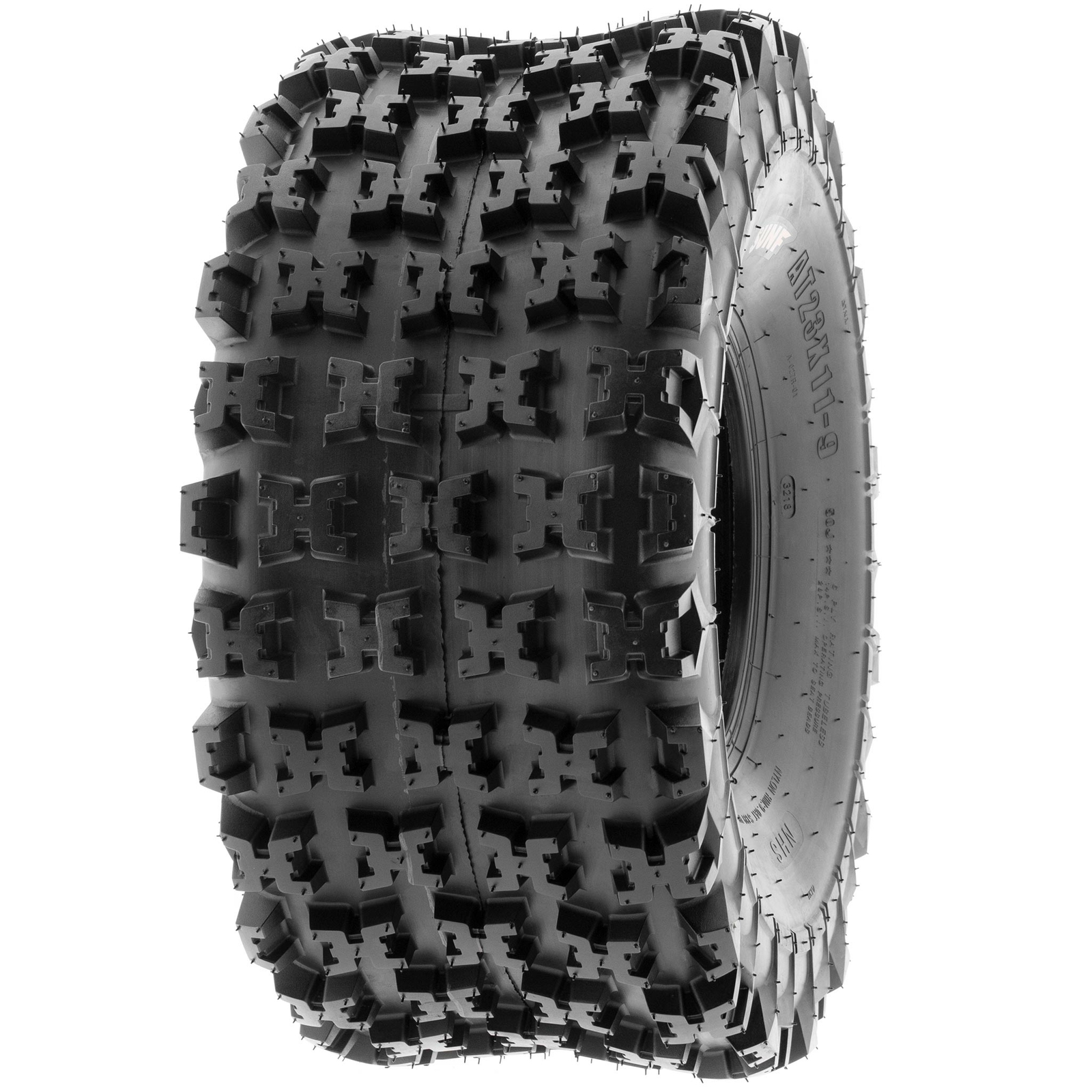 SunF 20x11-8 ATV UTV Knobby Tire 20x11x8 Sport Race 6 PR A027 - Pair of 2