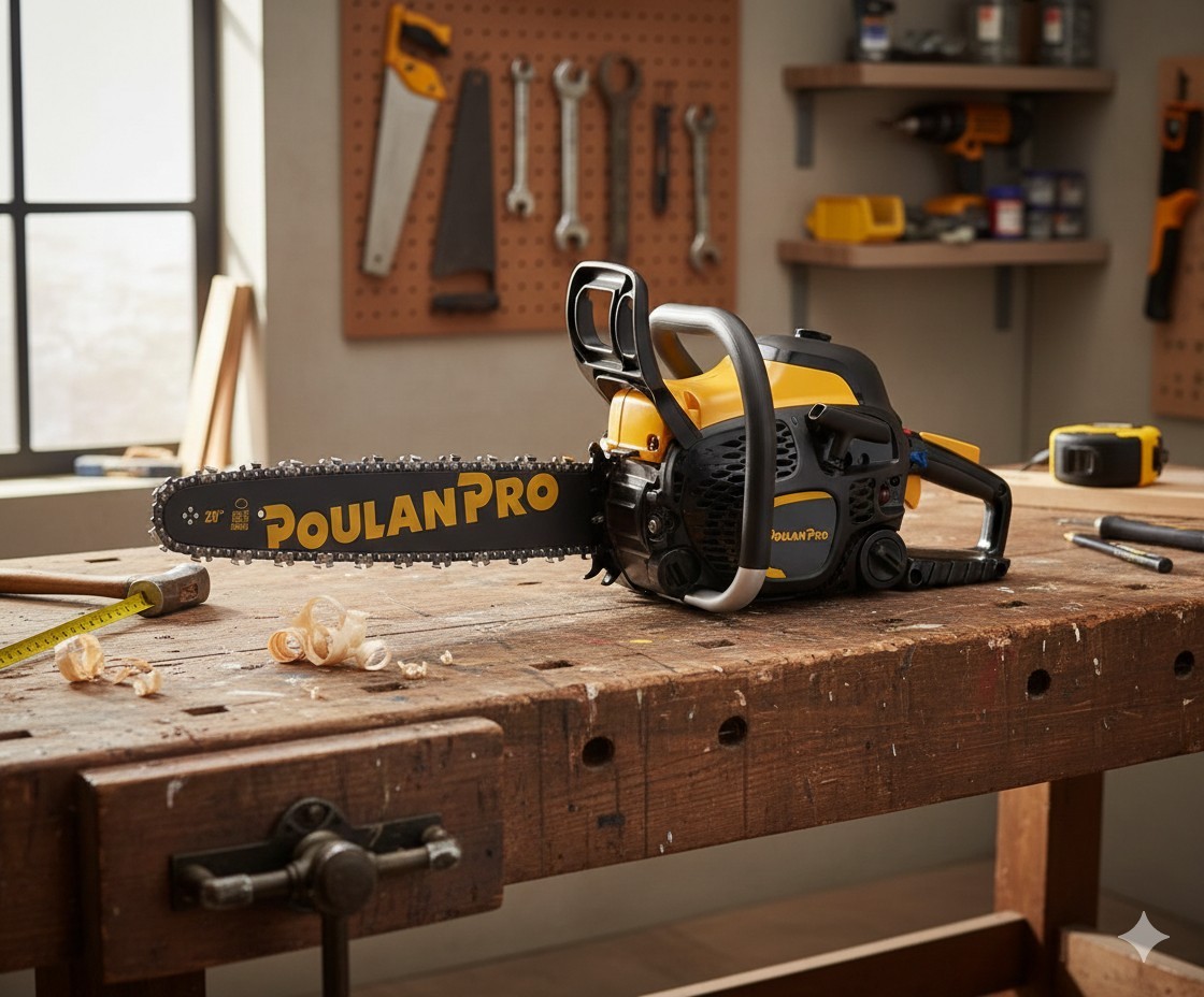 20" 50cc 2 Cycle Gas Chainsaw & Case POULAN PRO PR5020 Brand NEW