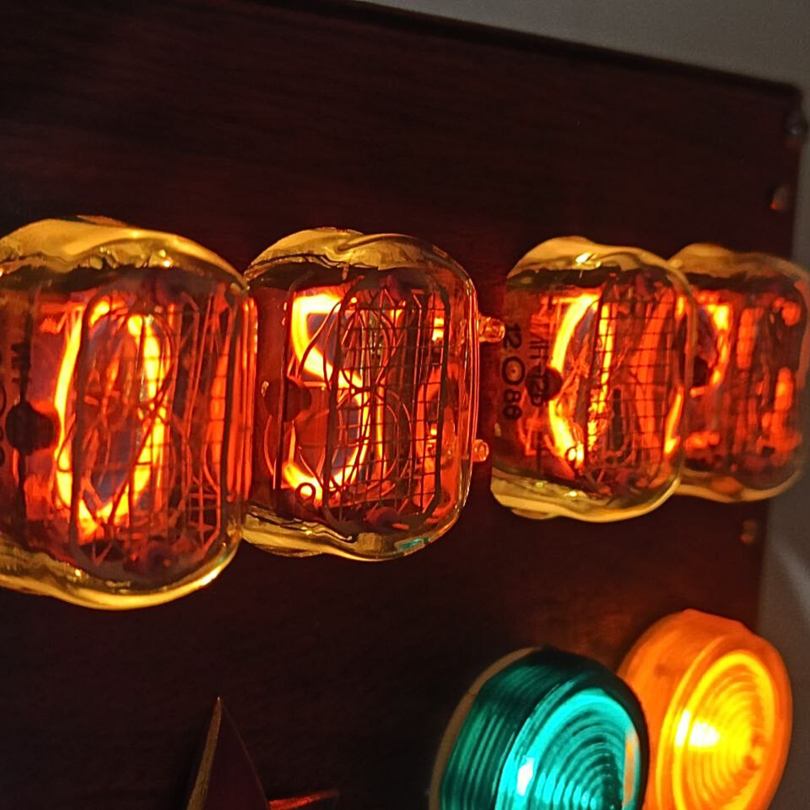 Metro 2033 Game Nixie Tube Table Clock with IN-12 Tubes Steampunk - Apocalypse