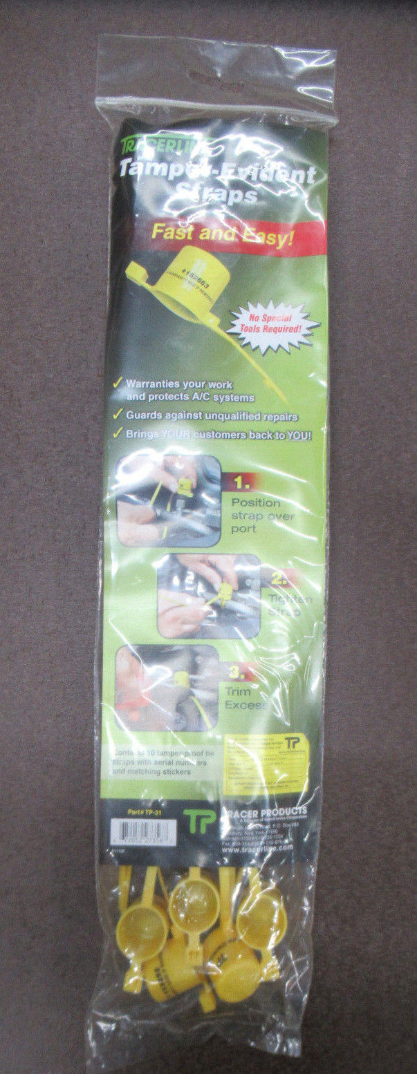 TRACERLINE TP-31 TAMPER-EVIDENT STRAPS 10ct