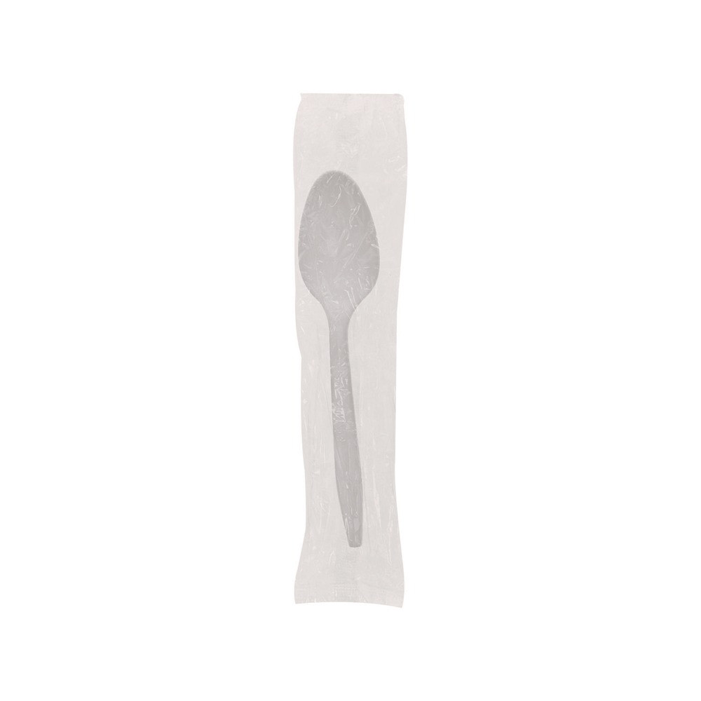 Pactiv Corp. FKSWCH Plastic Spoon Wrapped Fieldware Cutlery - Wht (1000/CT) New