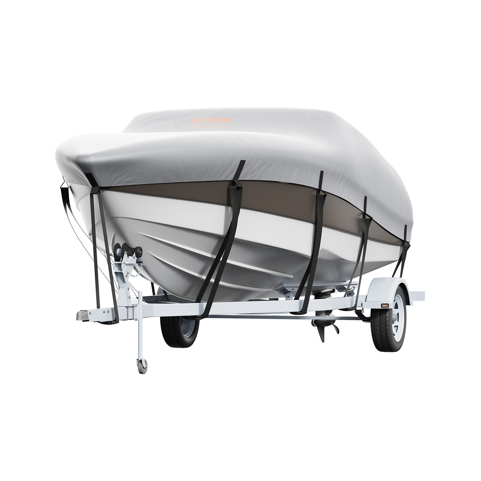 VEVOR Boat Cover 600D Waterproof 17-19 ft Boat Cover V-Hull Tri-Hull Runabout