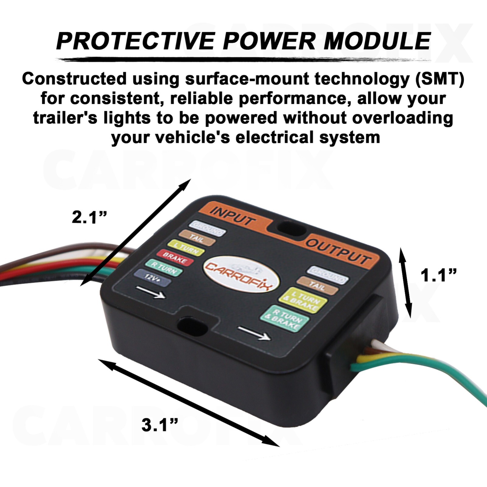 Vehicle Wiring Harness with 4 Way Flat Trailer Connector for 2012-2016 Honda CRV