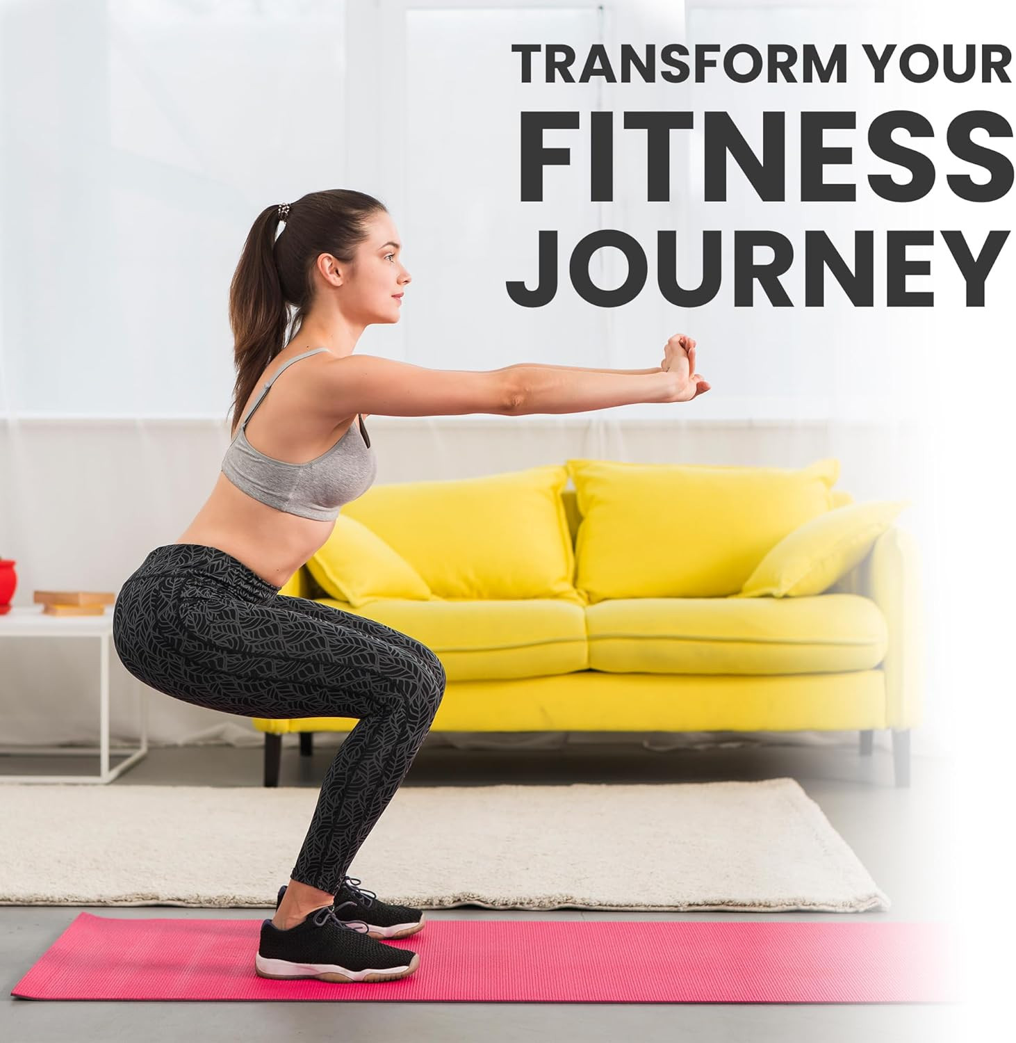 Full Body Workout Poster for Home Gym – Exercise Chart for Glutes, Legs, Back &