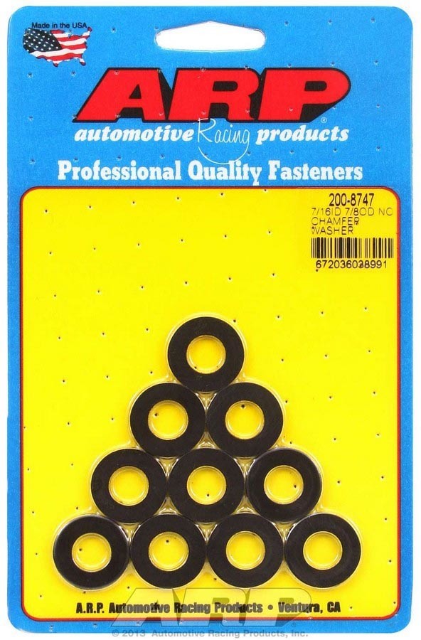 ARP 200-8747 Black Washers - 7/16 ID x 7/8 OD (10)