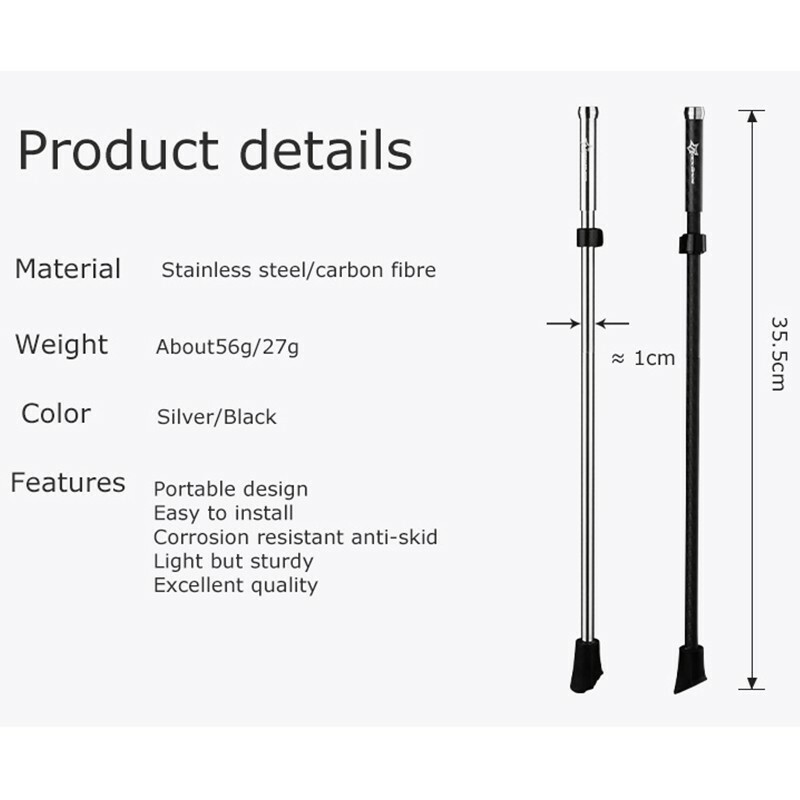 ROCKBROS Carbon Fiber Bicycle Kickstand Antiskid Quick Release Bike Foot Stand