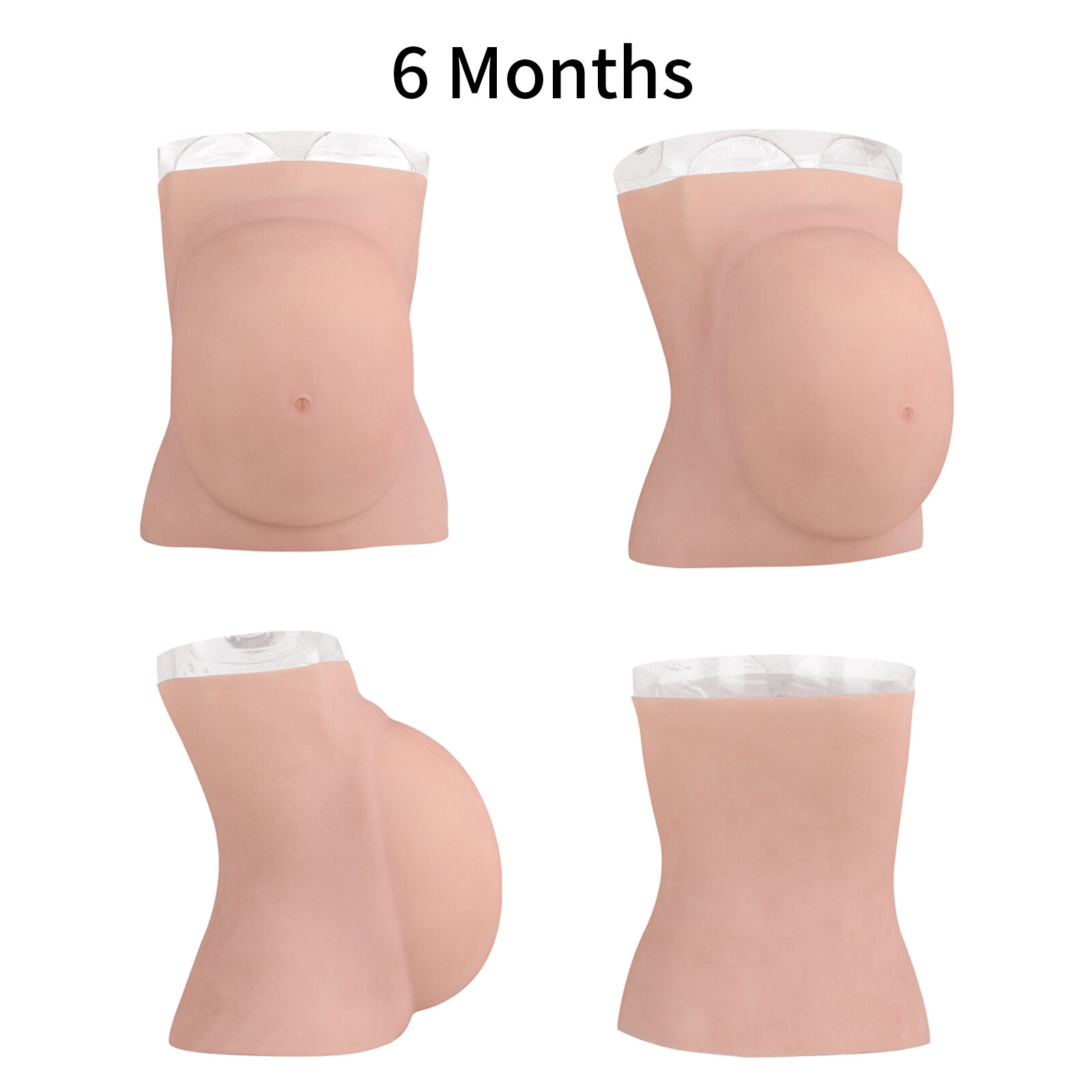 6 Months Silicone Fake Pregnant Belly Bump Artificial Bellies Tummy Prosthetics
