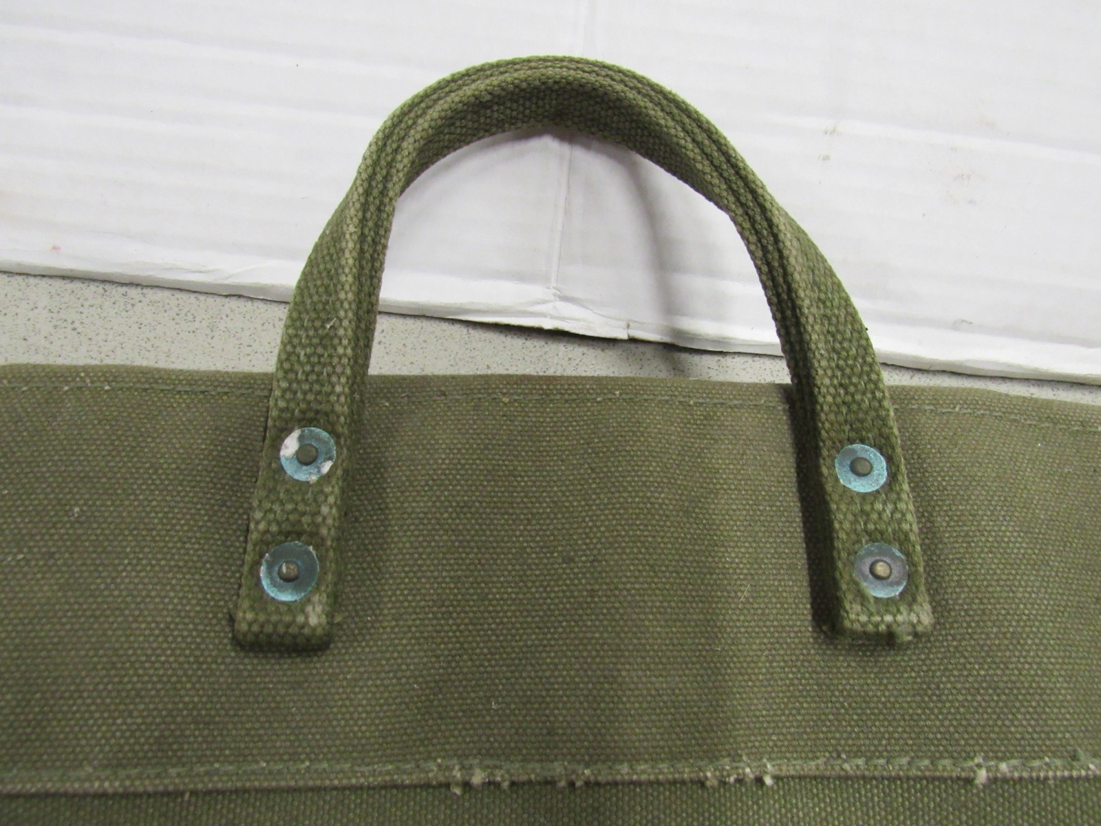 Korean War Era US Mail Bag w/ Locking Strap Canvas 1950 Dated Post WW2