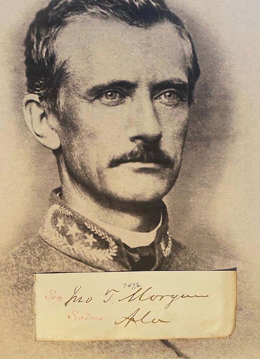 Confederate General John T. Morgan Signature & General Teller/Civil War