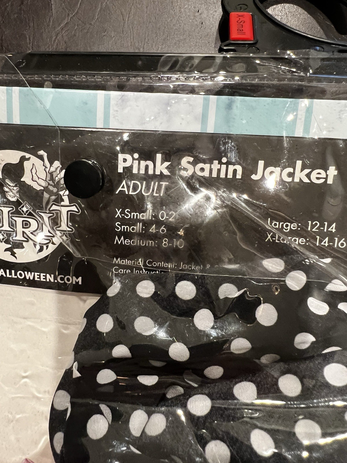 Spirit Pink Satin Sequin Poodle Jacket And Scarf 50s Adult Sz XS Halloween New