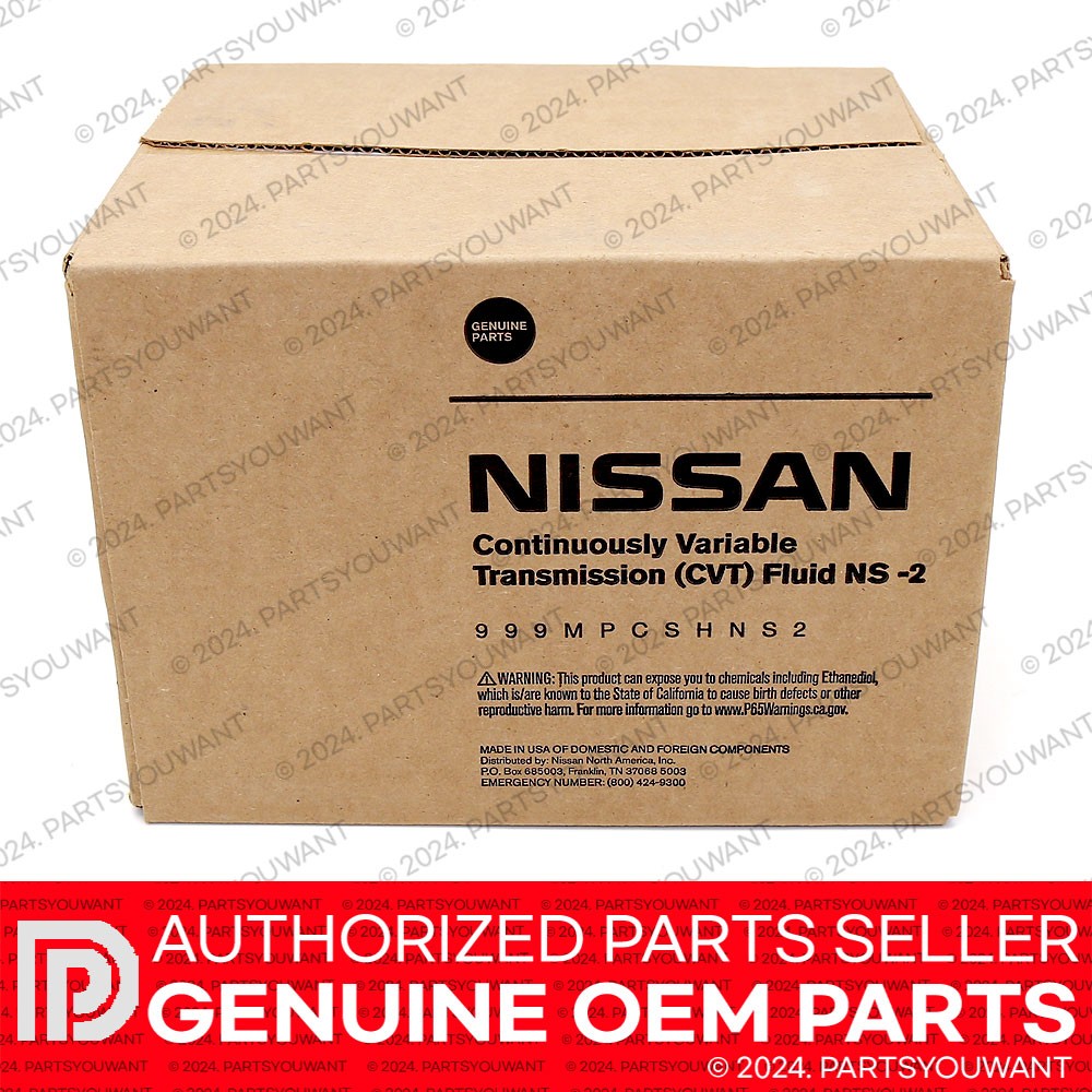 GENUINE Nissan NS2 CVT Continuously Variable Transmission Fluid 999MP-CSHNS2 5QT