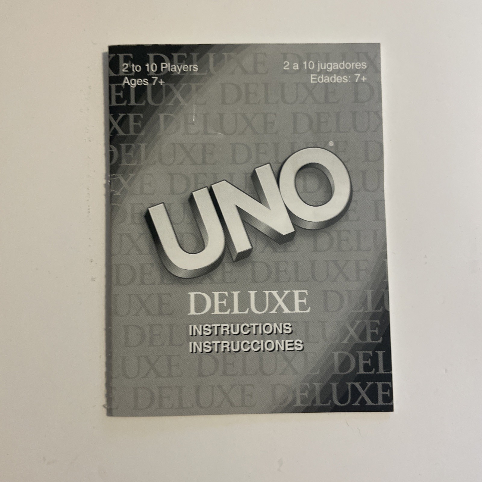Uno Deluxe Edition Card Game. Near Mint Condition ( See Photos )