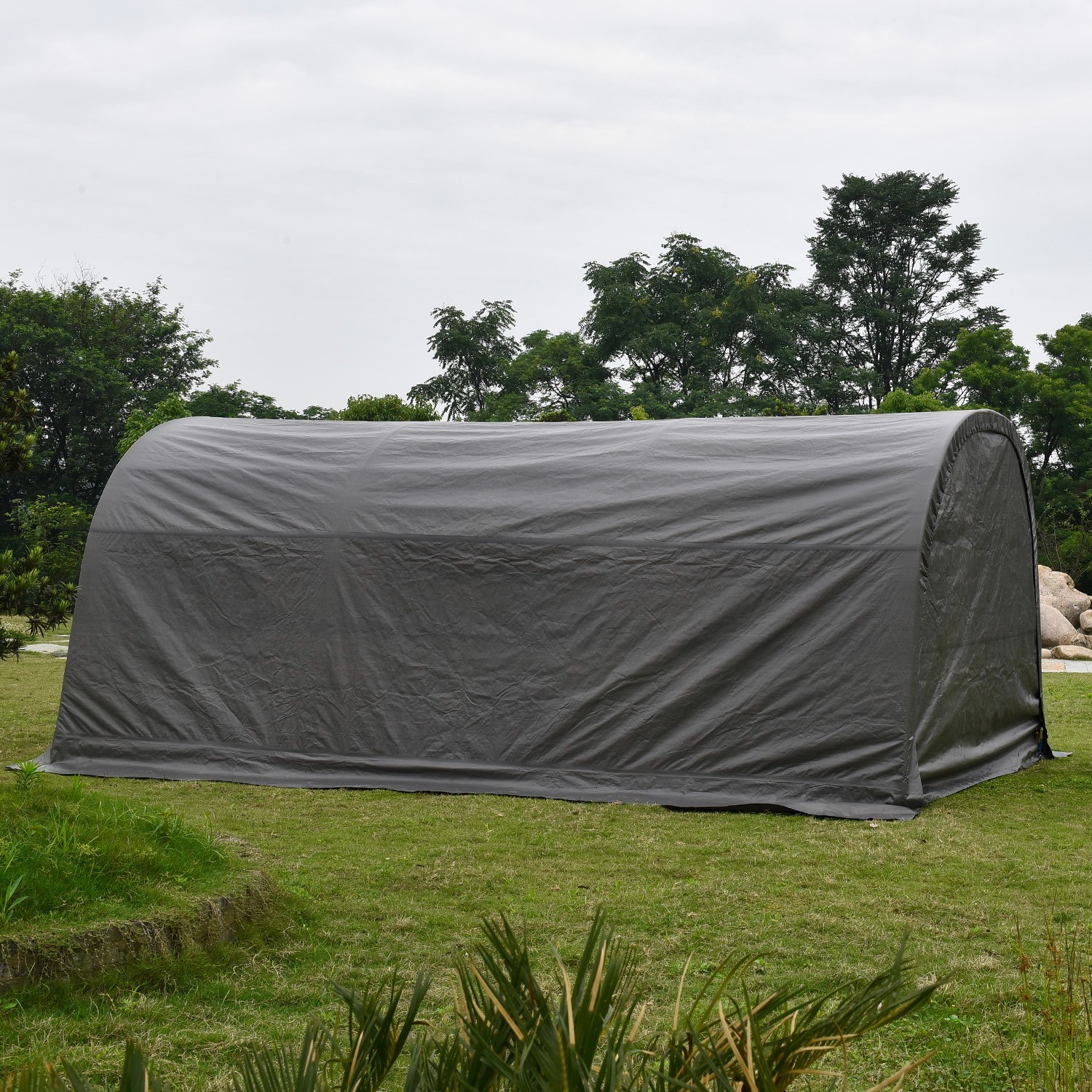 20 x 10ft Carport Heavy Duty Car Tent Garage Canopy Frame & Cover