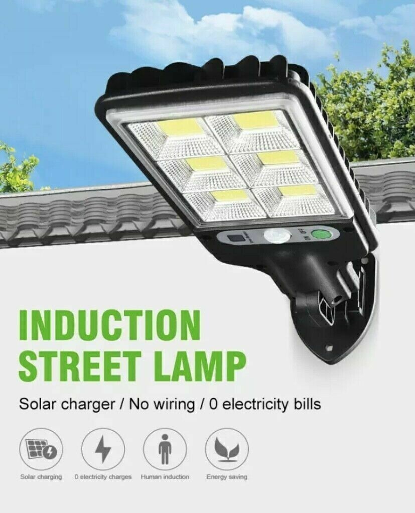 Outdoor Solar Wall Lights LED Motion Sensor Bright Flood Street Lamp 3 Modes