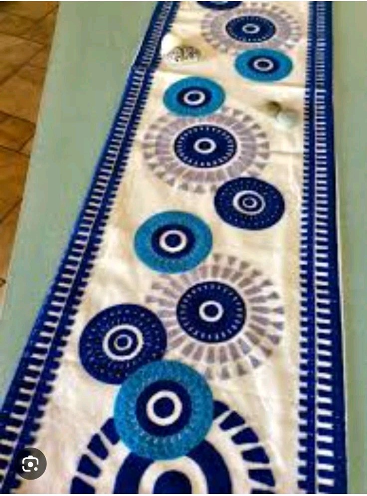 Kedima Table Runner Greek Art Greek Eye 72" From Needlework Shop Athens, Greece