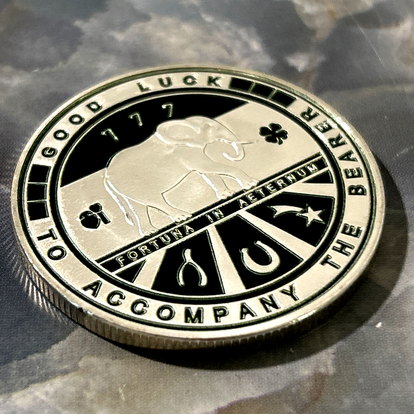 Irish Shamrock Lucky🍀777 Golf Ball Marker Pocket Coin-Metal 1.5" Premium Grade