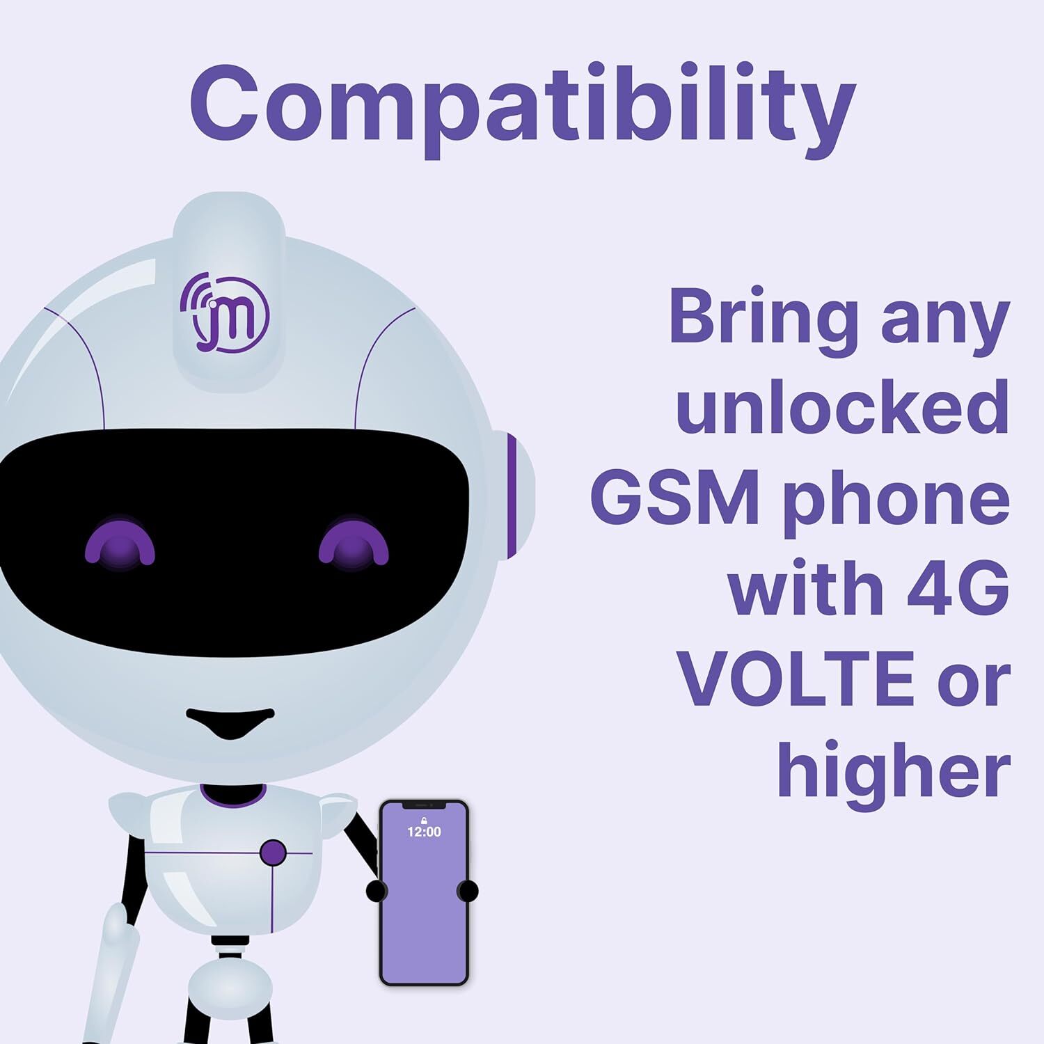 Jethro Mobile - $10/month eSIM Card Phone Plan Unlimited Talk & Text (1 Month)