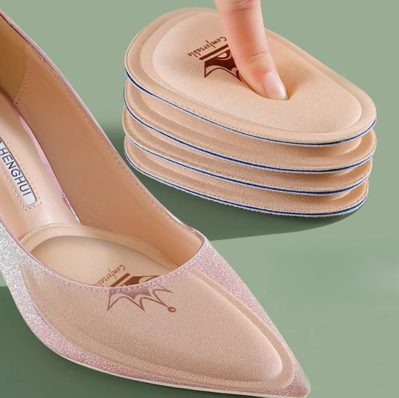 3 pair Women Forefoot Pad Insoles Pain Relief Non-Slip Cushion Shoe Inserts