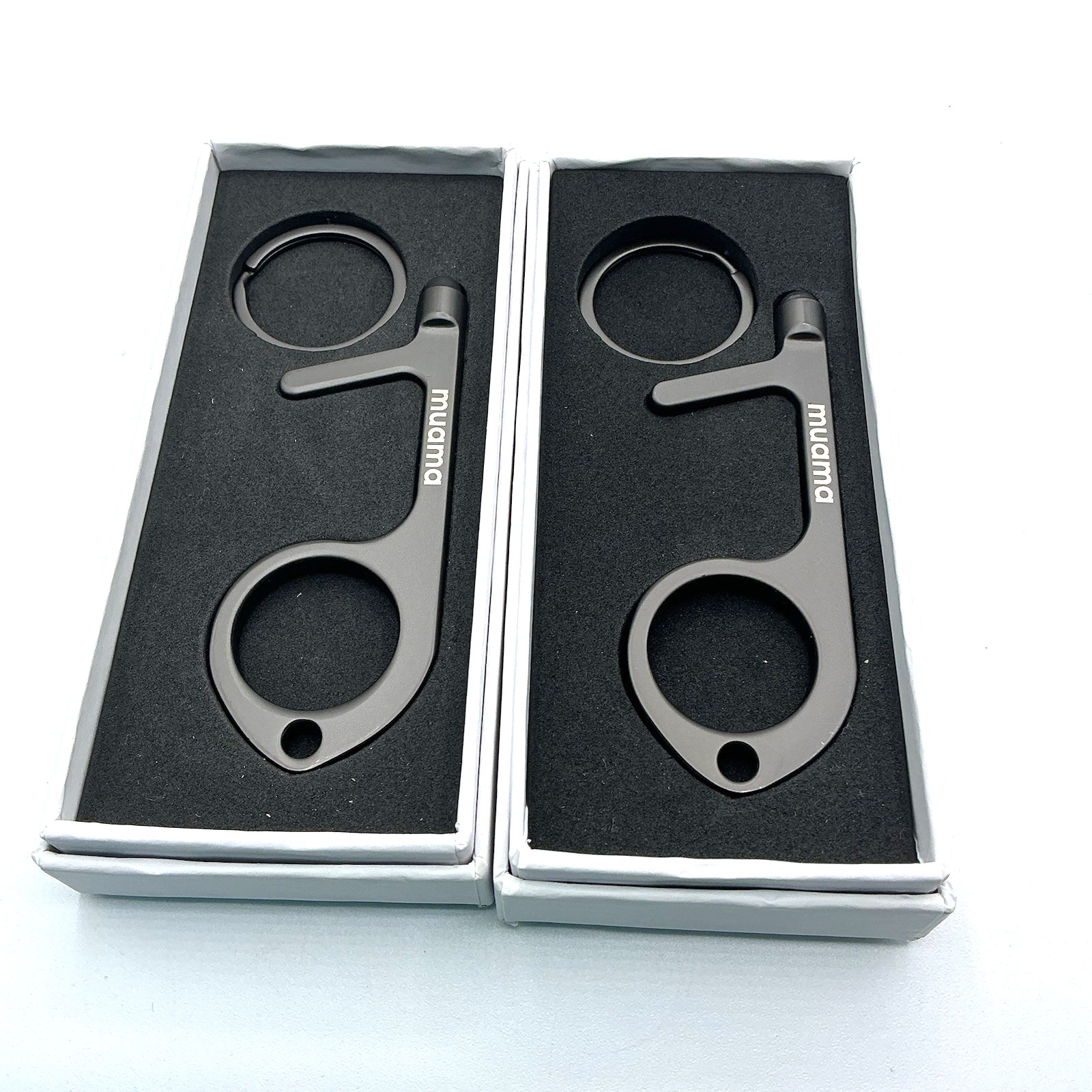 2 Muama Clean Key Open Close Door Handles Touchless Keypad ATM Keychain New