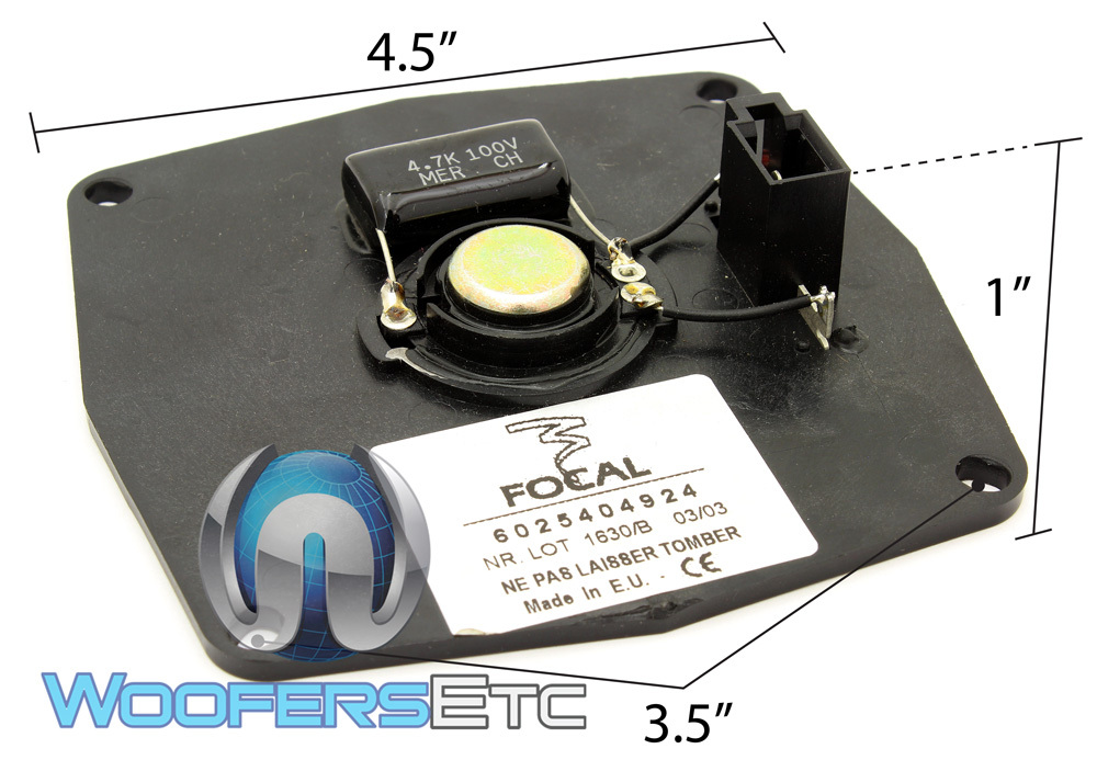 (2) FOCAL 1630/B HOME AUDIO TWEETERS SPEAKERS BUILT IN CROSSOVERS PAIR NEW