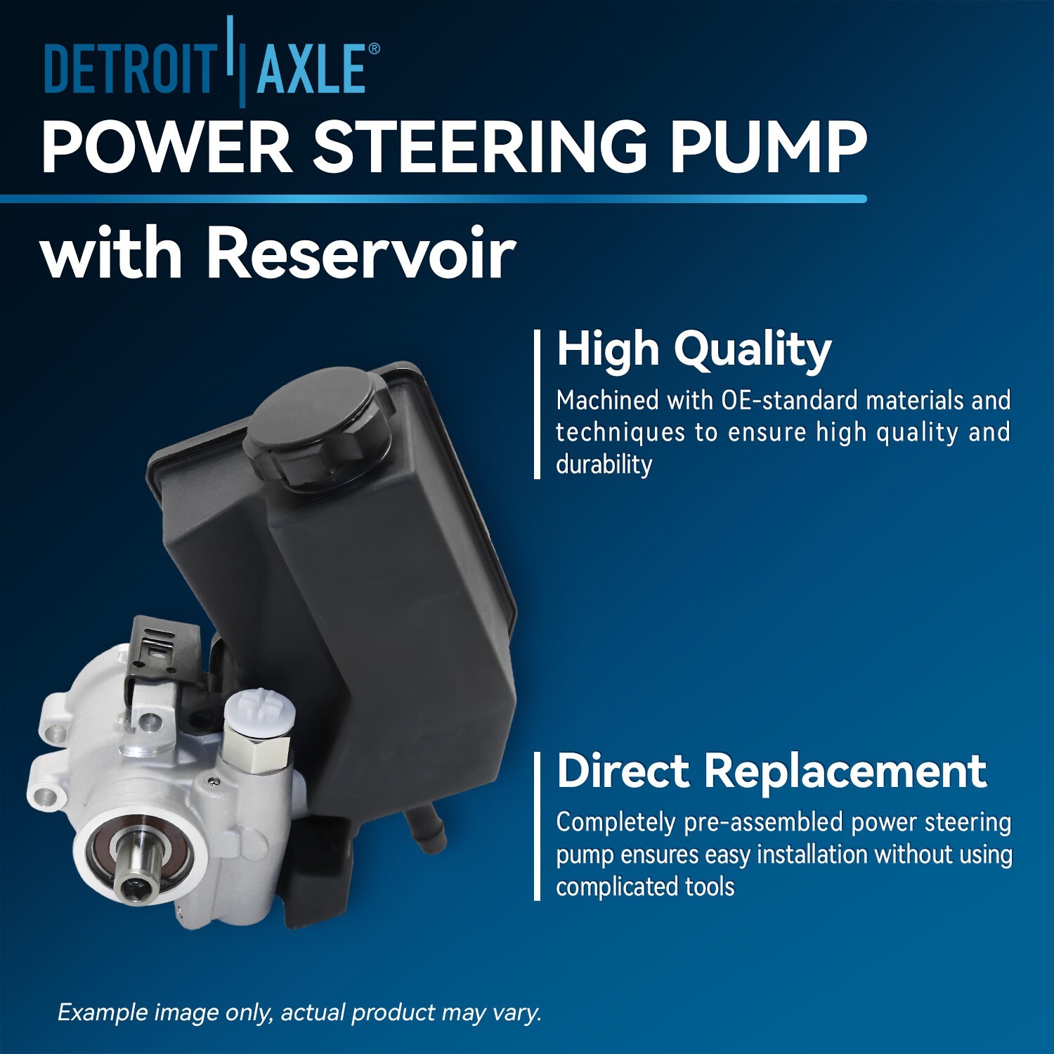 Power Steering Pump with Reservoir for Avalanche Silverado Suburban Sierra 1500