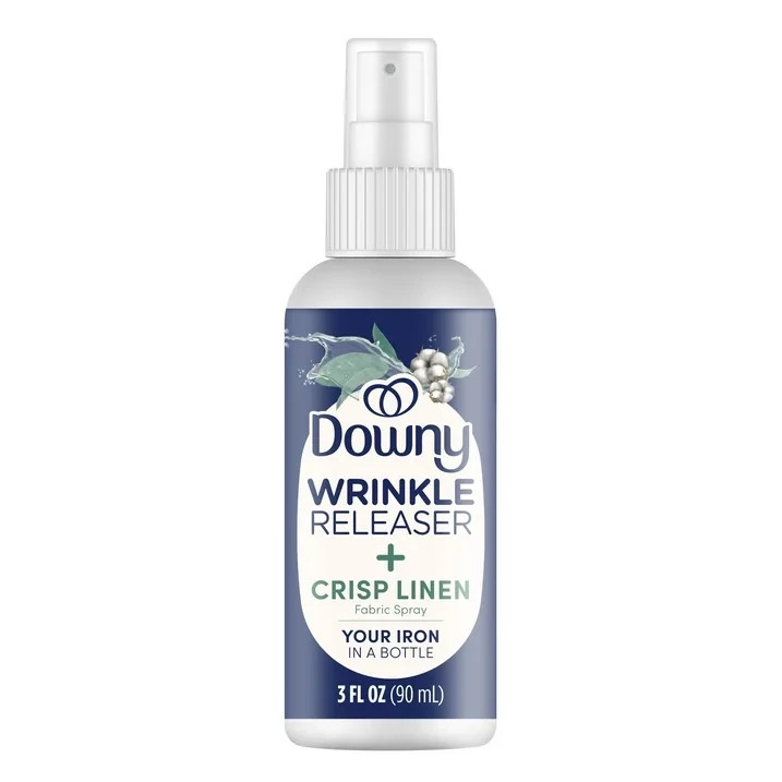 Downy Wrinkle Releaser and Refresher Fabric Spray, Crisp Linen Scent,