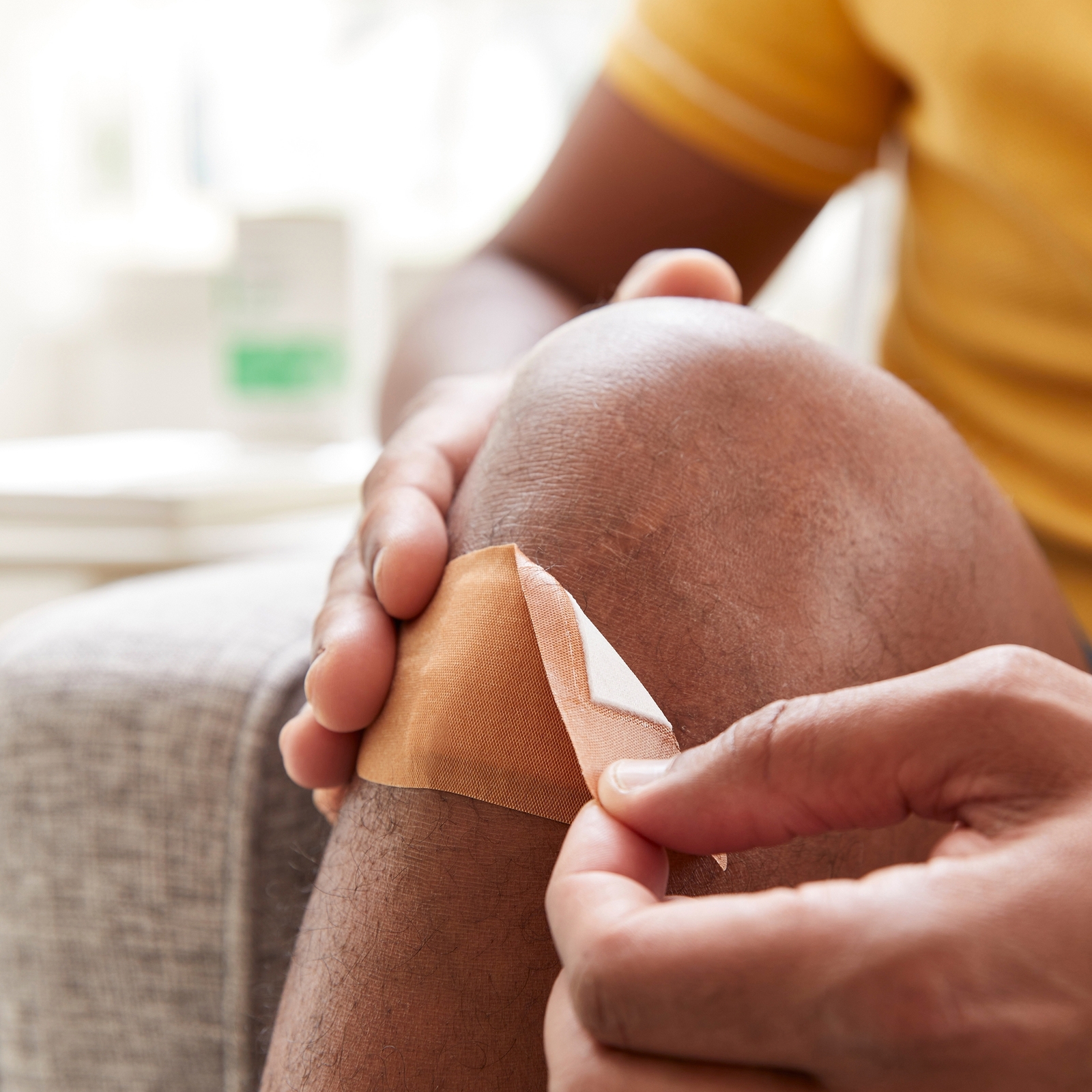 50 McKesson Adhesive Bandages 2" x 4" Fabric Patch Band Aid Strips 16-4817