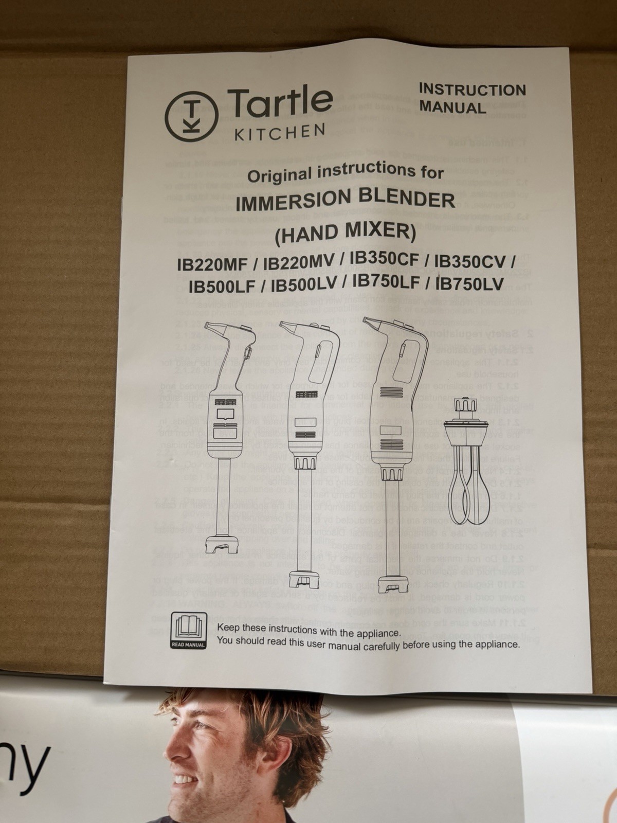 TK Tartle Commercial Immersion Blender 500W Stainless Steel