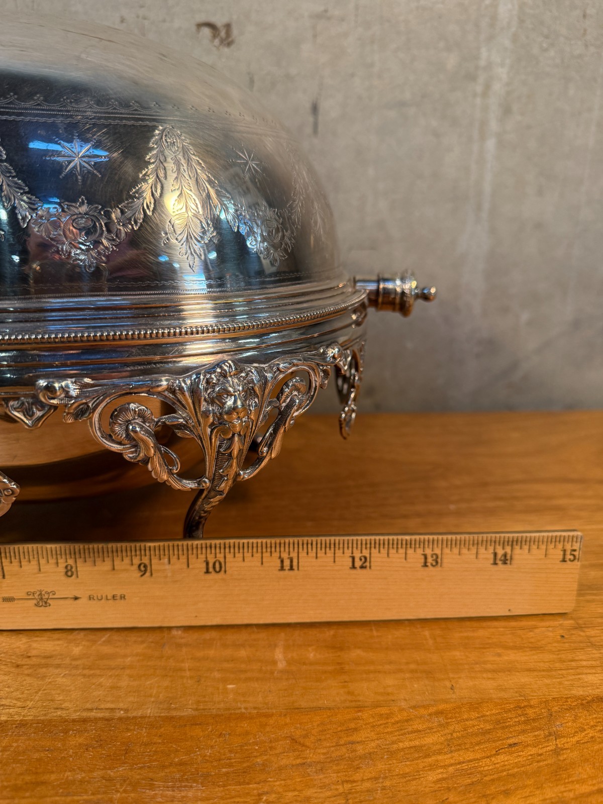 Antique Elkington & Co Silver Plate Roll Top Dome 12069 Victorian circa 1880s