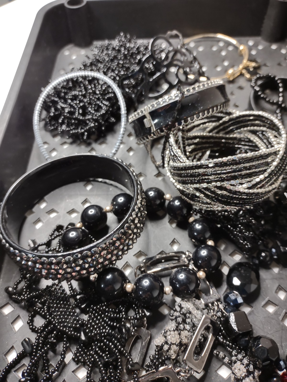 Lot Of Black / Dark Bracelets Black Bracelet Lot MLLAN