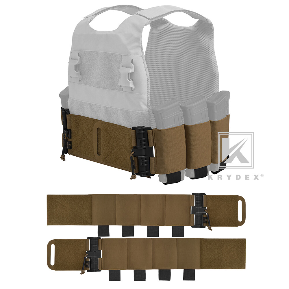KRYDEX Elastic Carry Cummerbund Quick Release Mag Pouch for Armor Plate Carrier
