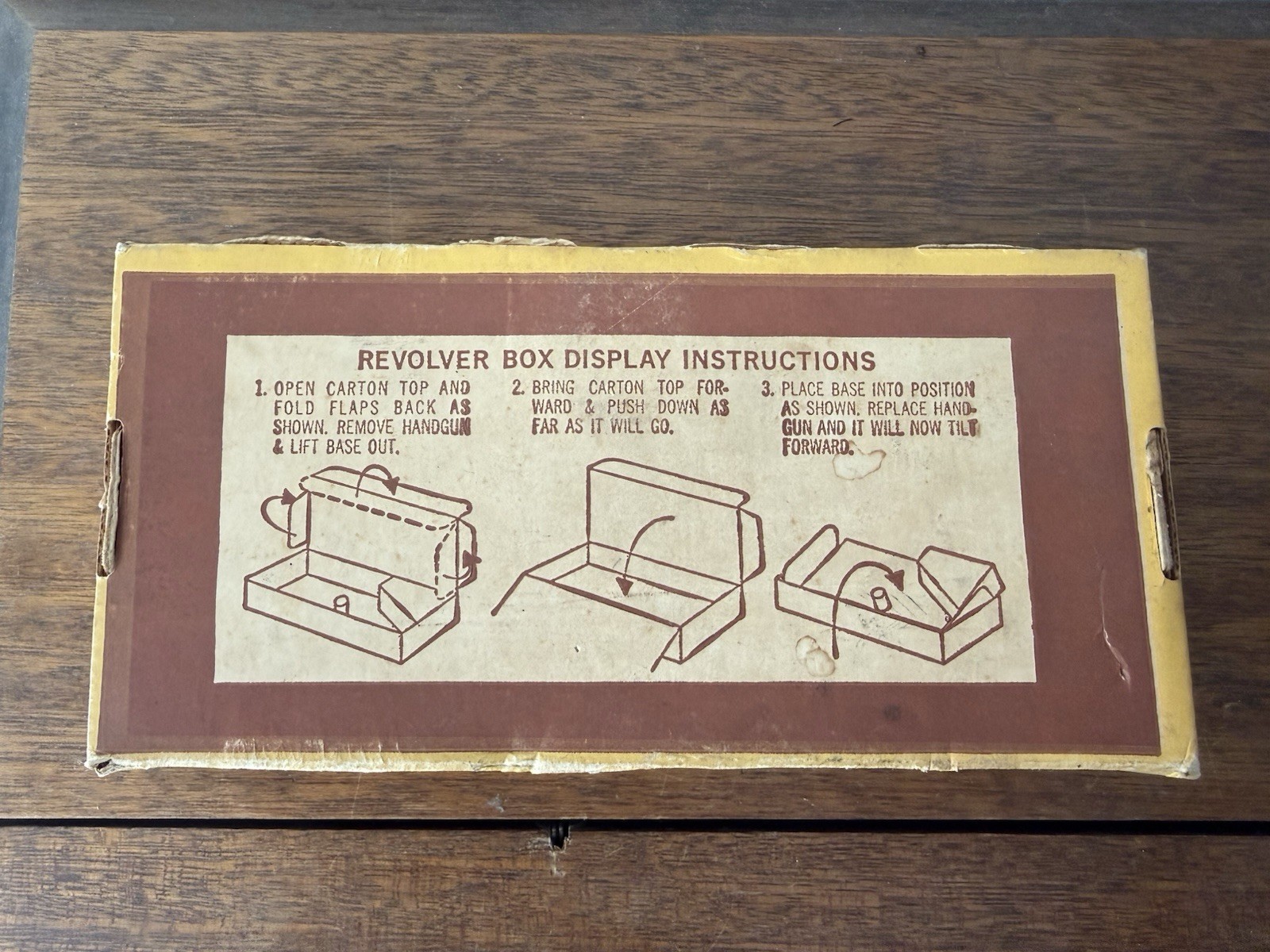 Vintage Charter Arms Empty Cardboard Box Only Display Box