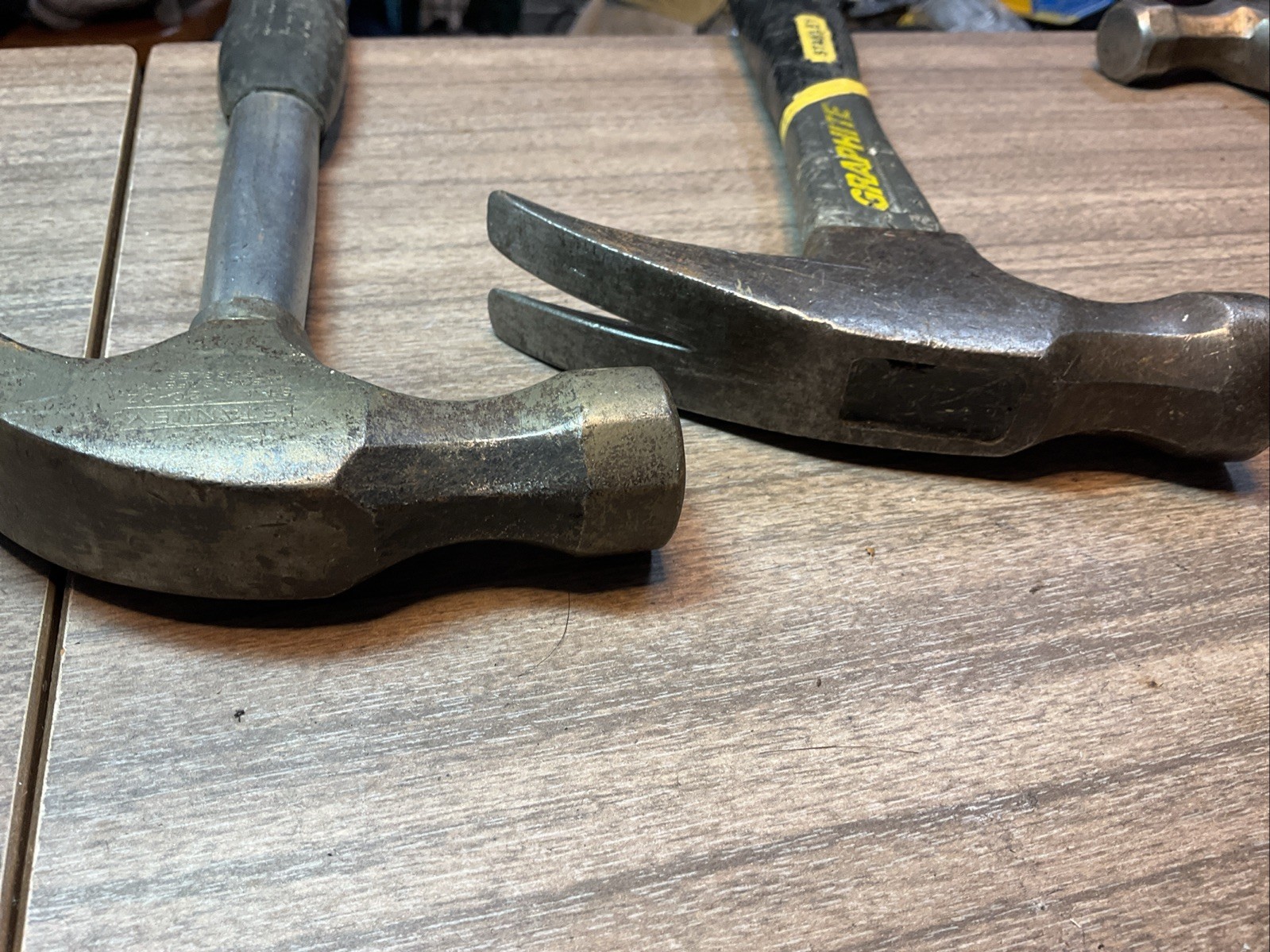 Lot Of 3 Stanley Professional Graphite 16oz/20oz Curved/Straight Claw Hammers