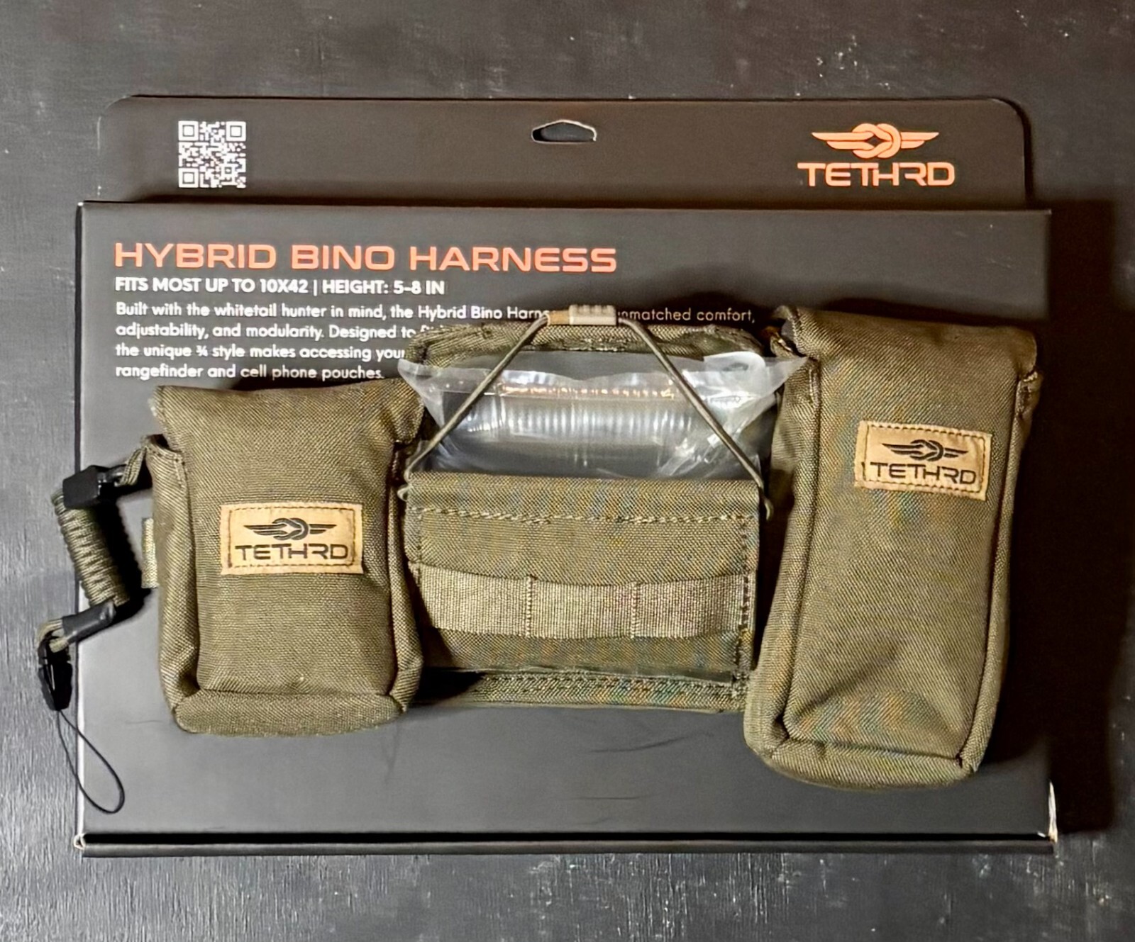 Tethrd Hybrid Binocular Harness Chest Pack New